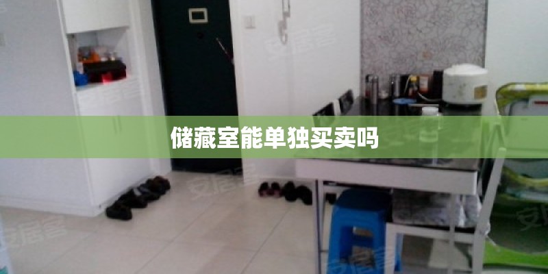 储藏室能单独买卖吗
