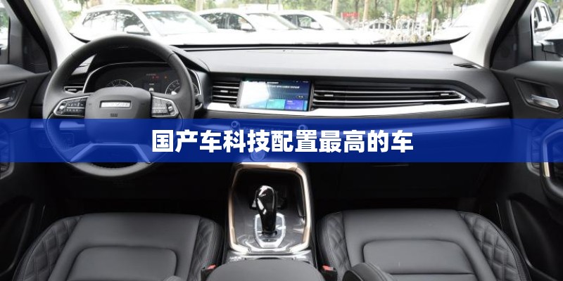 国产车科技配置最高的车