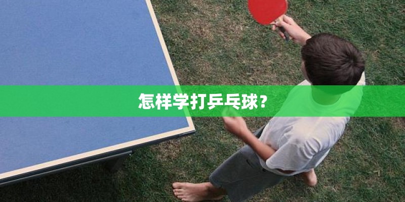 怎样学打乒乓球？
