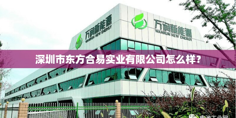 深圳市东方合易实业有限公司怎么样？