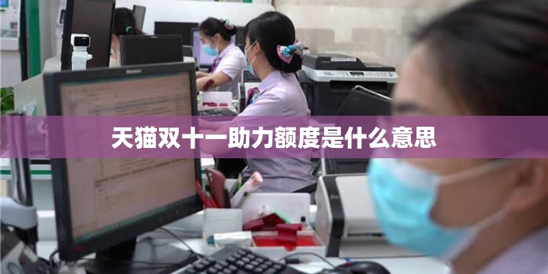 天猫双十一助力额度是什么意思