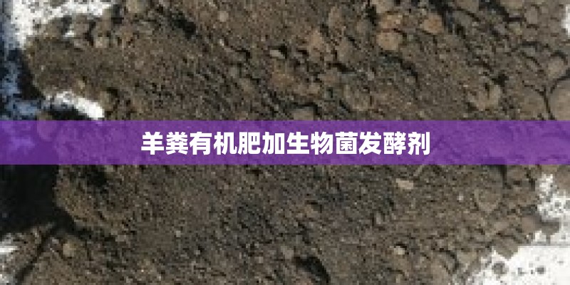 羊粪有机肥加生物菌发酵剂