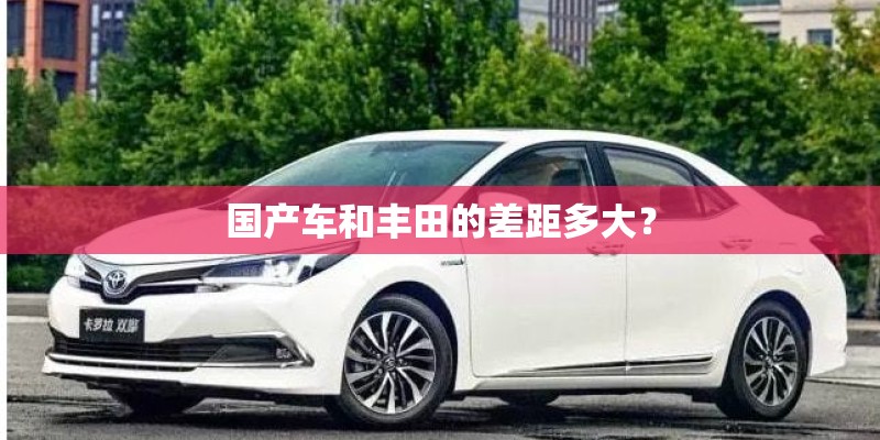 国产车和丰田的差距多大？