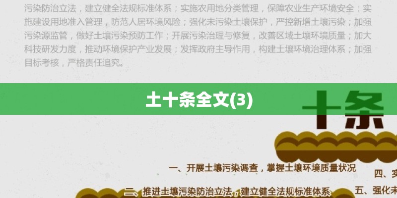 土十条全文(3)