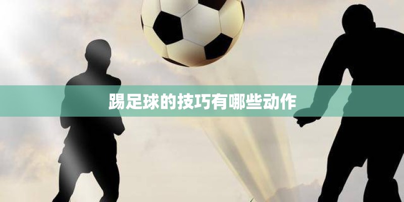 踢足球的技巧有哪些动作