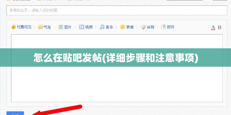 怎么在贴吧发帖(详细步骤和注意事项)