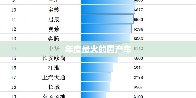 年度最火的国产车