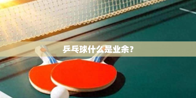 乒乓球什么是业余？