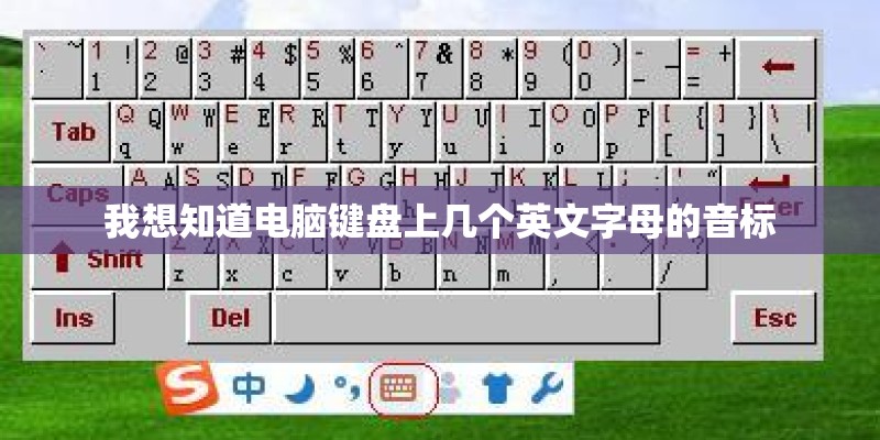 我想知道电脑键盘上几个英文字母的音标