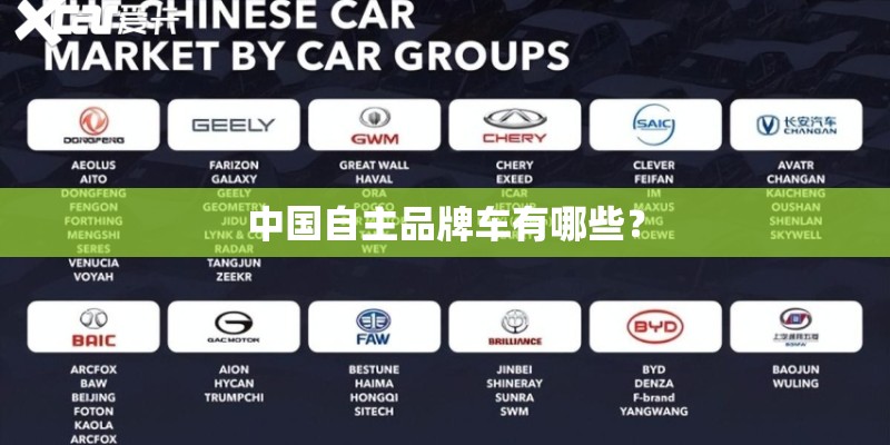 中国自主品牌车有哪些? 中国自主品牌车有哪些?