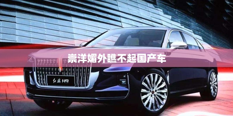 崇洋媚外瞧不起国产车