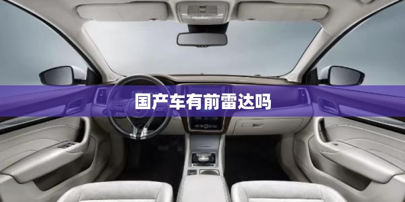 国产车有前雷达吗
