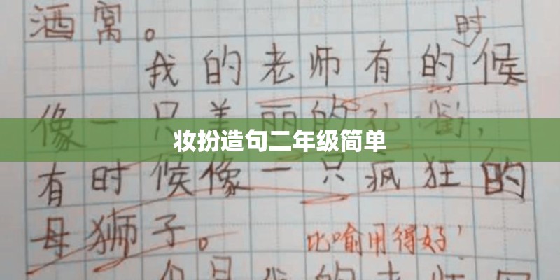 妆扮造句二年级简单 妆扮造句二年级简单