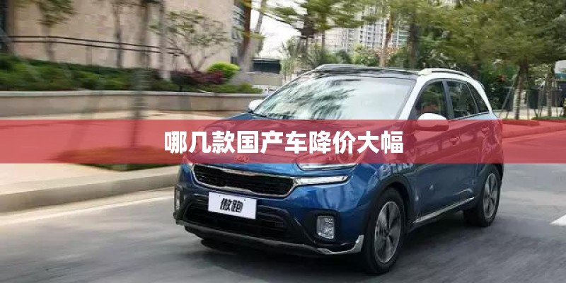哪几款国产车降价大幅 哪几款国产车降价大幅