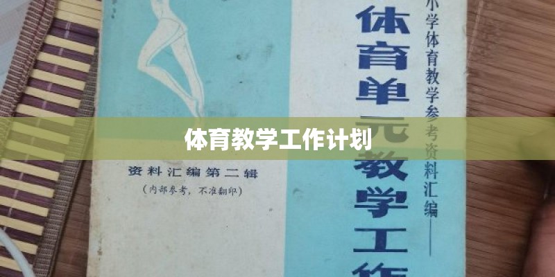 体育教学工作计划 体育教学工作计划