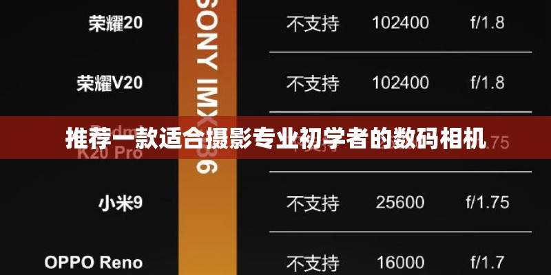 推荐一款适合摄影专业初学者的数码相机 推荐一款适合摄影专业初学者的数码相机