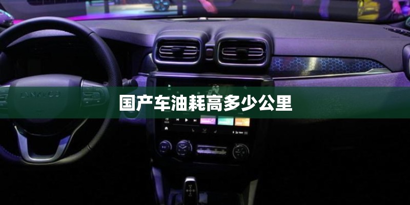 国产车油耗高多少公里 国产车油耗高多少公里