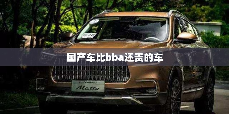 国产车比bba还贵的车 国产车比bba还贵的车