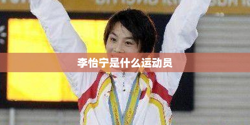 李怡宁是什么运动员