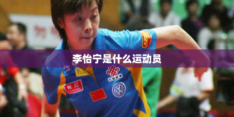 李怡宁是什么运动员