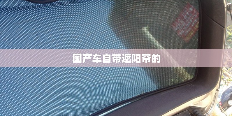 国产车自带遮阳帘的 国产车自带遮阳帘的