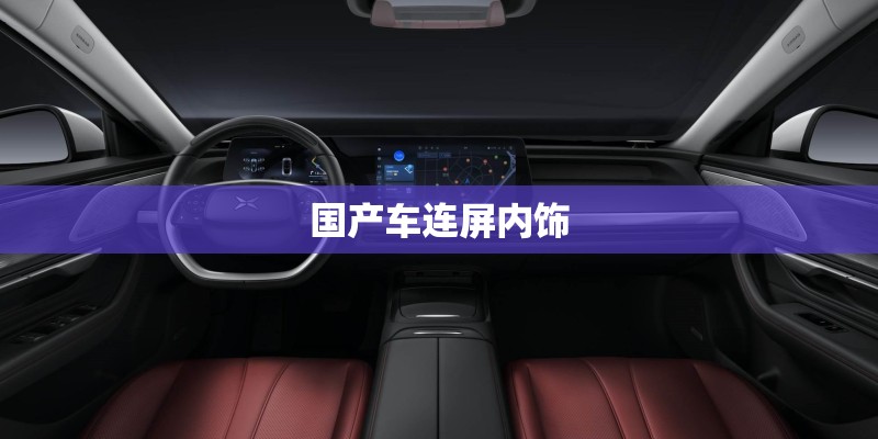 国产车连屏内饰