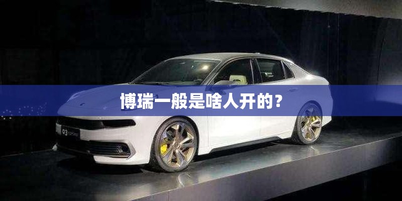 博瑞一般是啥人开的？