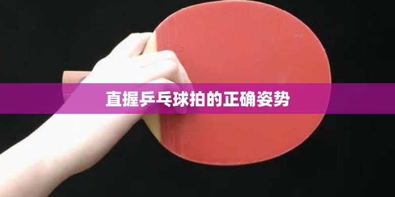 直握乒乓球拍的正确姿势 直握乒乓球拍的正确姿势