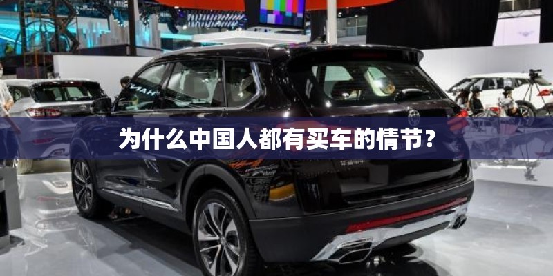 为什么中国人都有买车的情节？