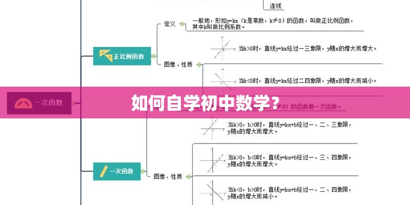 如何自学初中数学? 如何自学初中数学?