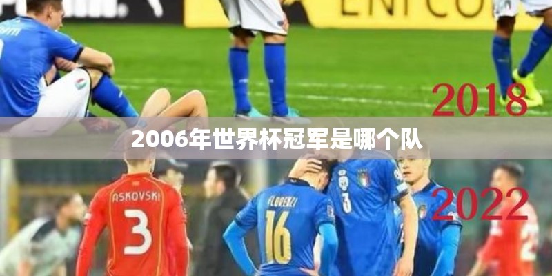 2006年世界杯冠军是哪个队 2006年世界杯冠军是哪个队