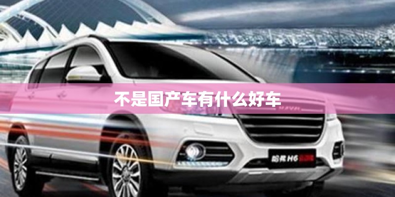不是国产车有什么好车 不是国产车有什么好车