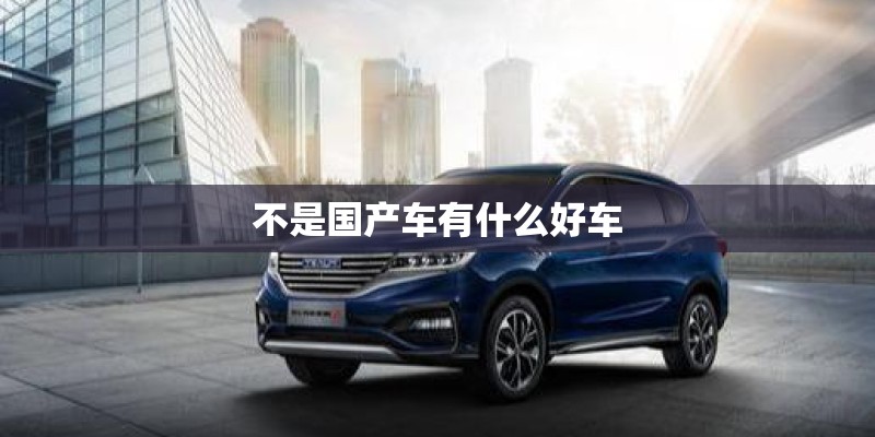 不是国产车有什么好车 不是国产车有什么好车