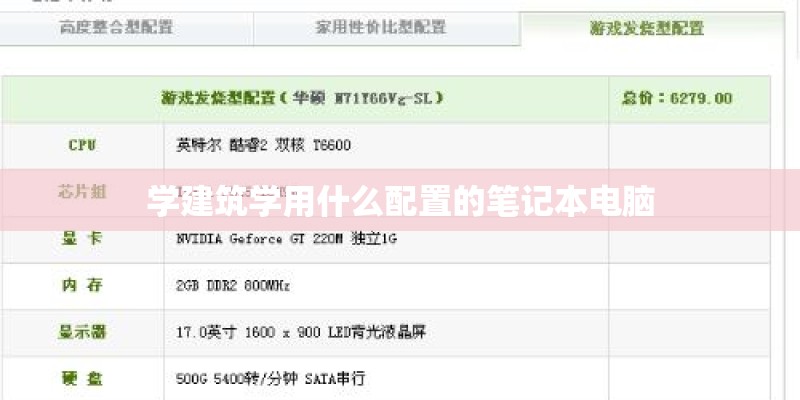 学建筑学用什么配置的笔记本电脑 学建筑学用什么配置的笔记本电脑